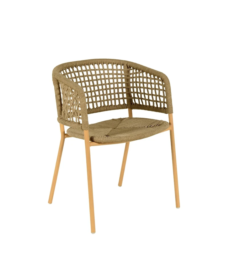 Tov Furniture 1 Pc. Oak Finish Outdoor Dining Chair