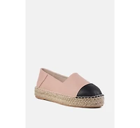 Womens noel two tone slip-on espadrilles