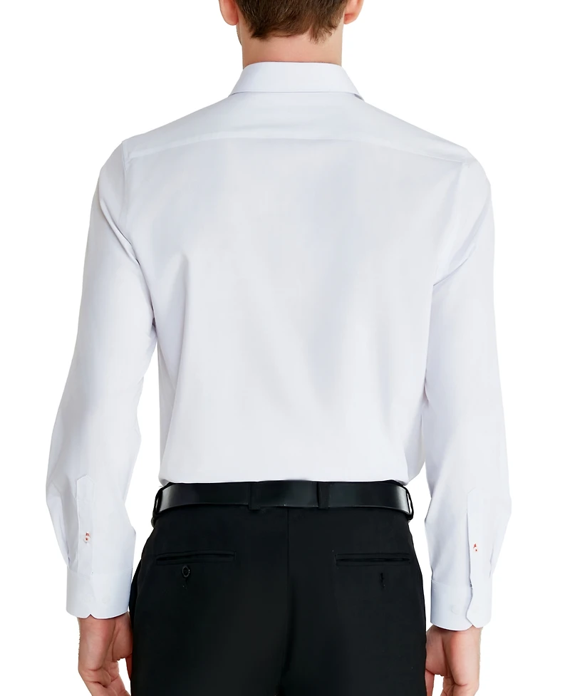 Tallia Men's Slim-Fit Solid Poplin Dress Shirt