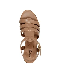 Earth Women's Adona Strappy Block Heel Dress Sandals
