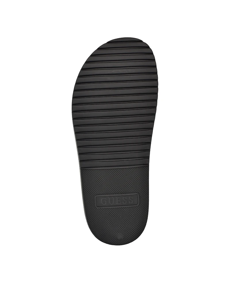 Guess Men's Vumble Triangle Emblem Fashion Slide Sandal