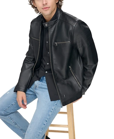 Levi's Men's Faux Leather Racer Jacket