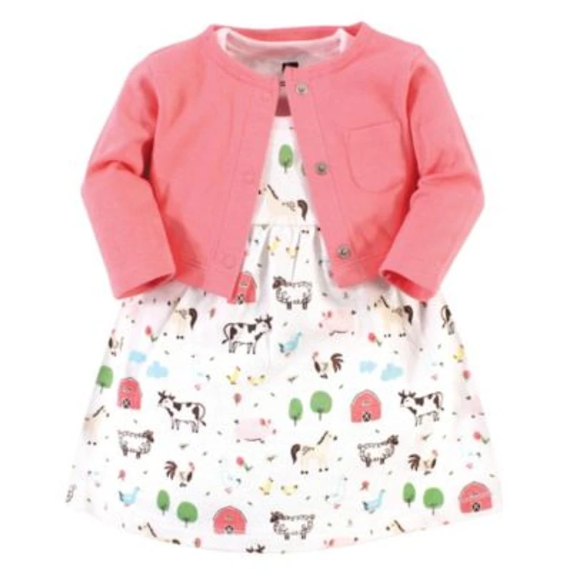Hudson Baby Toddler Girls Essential Cotton Dress Sweater Collection