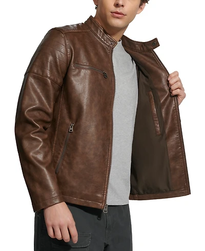 Levi's Men's Faux Leather Racer Jacket