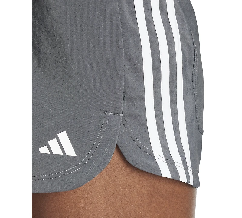 adidas Women's Pacer Training 3-Stripes Woven High-Rise Shorts