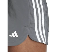 adidas Women's Pacer Training 3-Stripes Woven High-Rise Shorts
