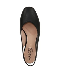 LifeStride Women's Claire Square Toe Slingback Flats