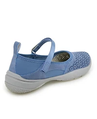 Jbu Women's Dandelion Hook and Loop Closure Sporty Flat Shoe