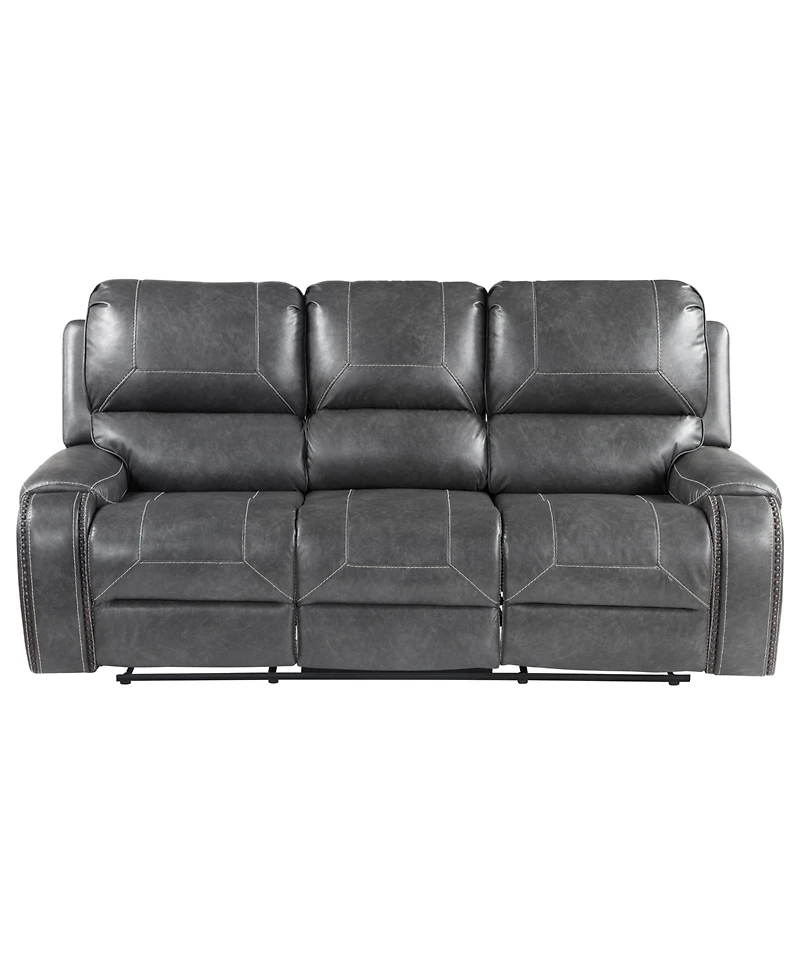 Keily 86" Manual Recliner Sofa Grey