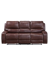Keily 86" Manual Recliner Sofa - Brown