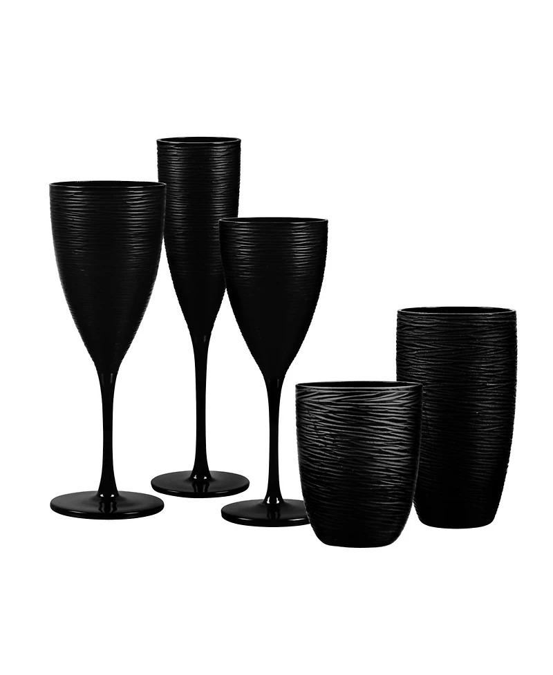Qualia Glass Artisan Flute 6.5 oz Wine Glass, Set of 4