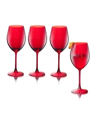 Qualia Glass Carnival All Purpose 20 oz Wine Glasses, Set of 4