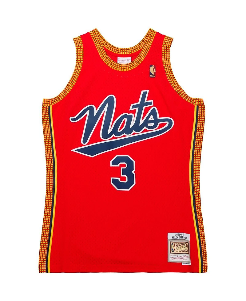 Men's Mitchell & Ness Allen Iverson Red Philadelphia 76ers 2004/05 Hardwood Classics Swingman Jersey