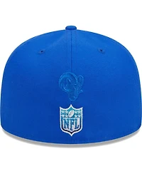 Men's New Era Royal Los Angeles Rams Gradient 59FIFTY Fitted Hat
