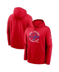 Men's Nike Red Buffalo Bills 2023 Afc East Division Champions Locker Room Trophy Collection Club Pullover Hoodie