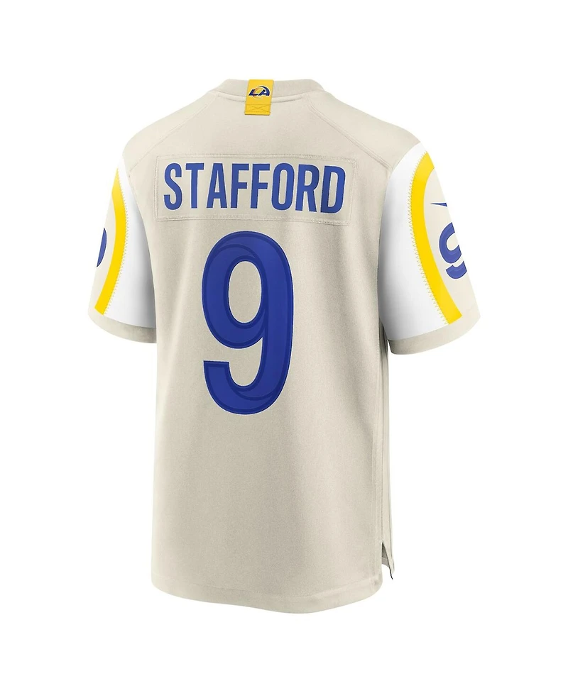Nike Men's Matthew Stafford Bone Los Angeles Rams Game Jersey