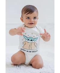 Star Wars Baby Boys Yoda R2-D2 Chewbacca 3 Pack Bodysuits