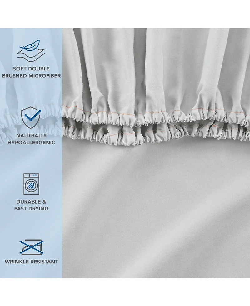 Host & Home Bulk Fitted Microfiber Sheets
