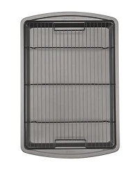 Good Cook Everyday Nonstick Steel Crispy Baking Set with Baking Sheet and Wire Rack, 15" x 10.5"