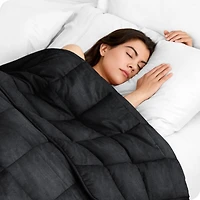 Bare Home Weighted Blanket, 25lbs (80" x 87") - Minky