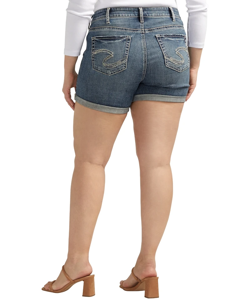 Silver Jeans Co. Plus Suki Mid Rise Curvy Fit Shorts