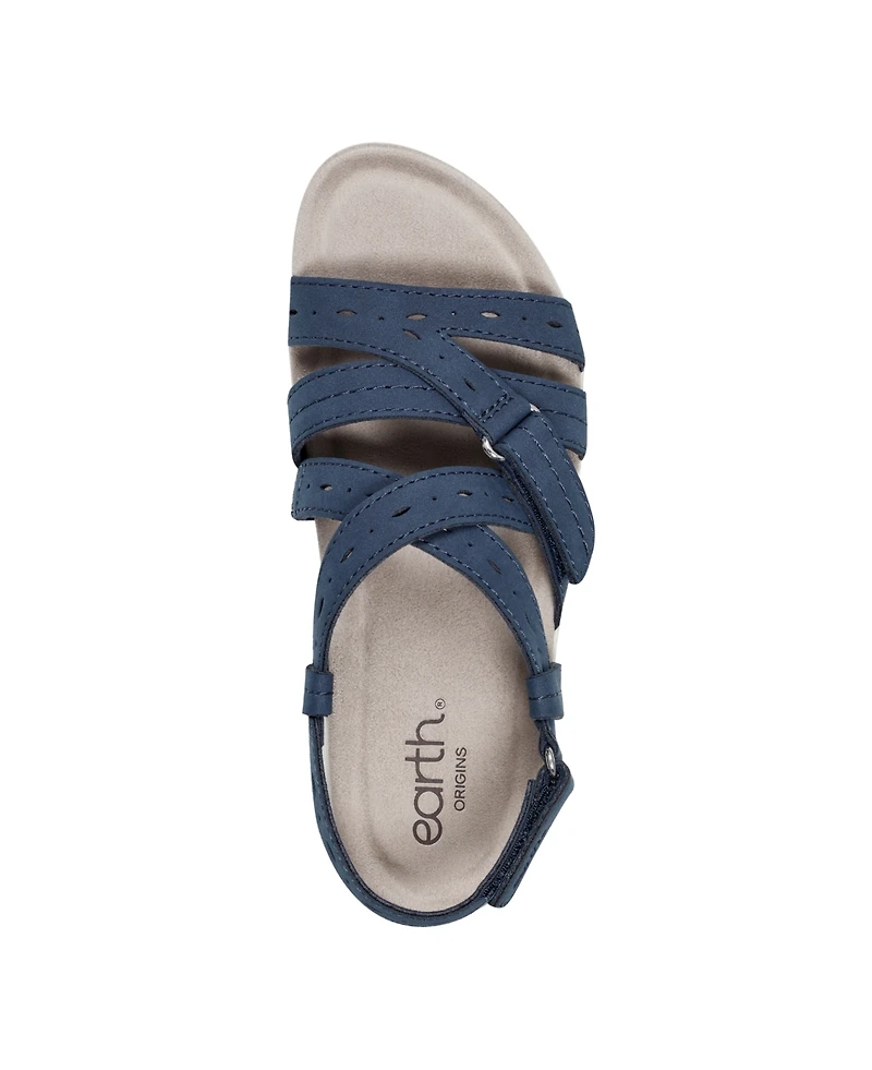 Earth Women's Samsin Strappy Flat Sandals