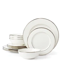 Lenox Federal Platinum 12-Piece Dinnerware Set, Service for 4