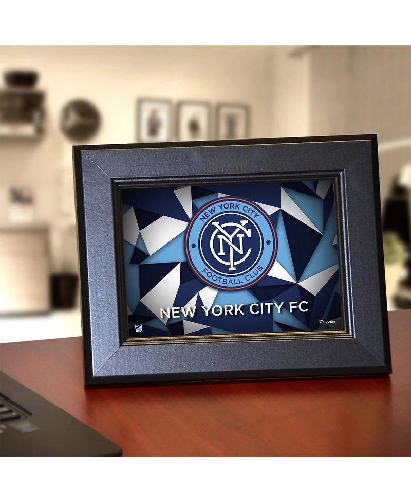 New York City Fc Framed 5" x 7" Team Logo Collage