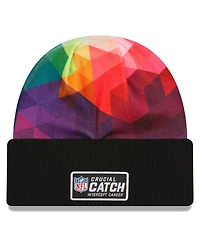 Men's New Era Black Green Bay Packers 2023 Nfl Crucial Catch Cuffed Knit Hat