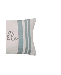Morgan Sparkle Woven Christmas Throw Pillow, 14" x 22"