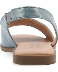 Journee Collection Women's Brinsley Slingback D'Orsay Flat Sandals