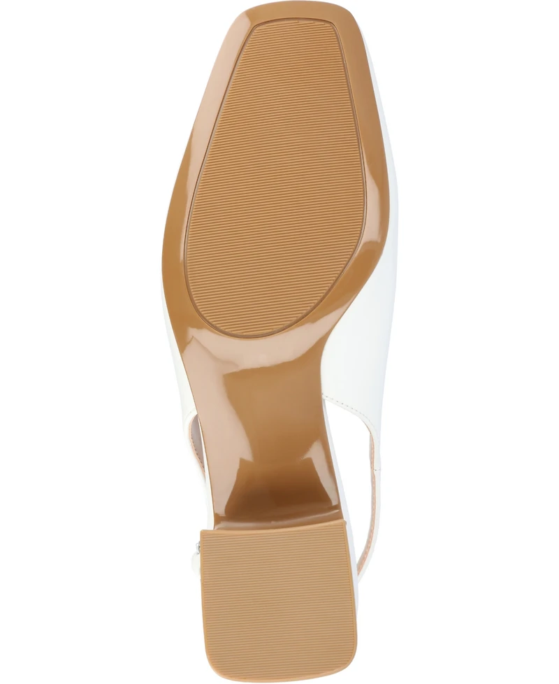 Journee Collection Women's Everlee Slingback Square Toe Pumps