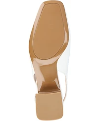 Journee Collection Women's Everlee Slingback Square Toe Pumps