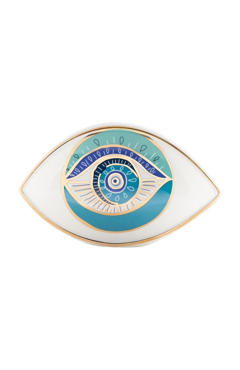 Protected with Positivity - Evil Eye Ceramic Statue