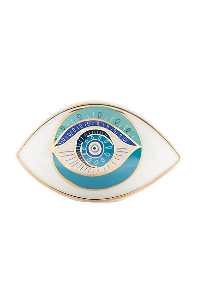 Protected with Positivity - Evil Eye Ceramic Statue