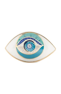 Protected with Positivity - Evil Eye Ceramic Statue