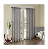 Madison Park Harper Solid Crushed Curtain Panel Pair, 42"W x 84"L