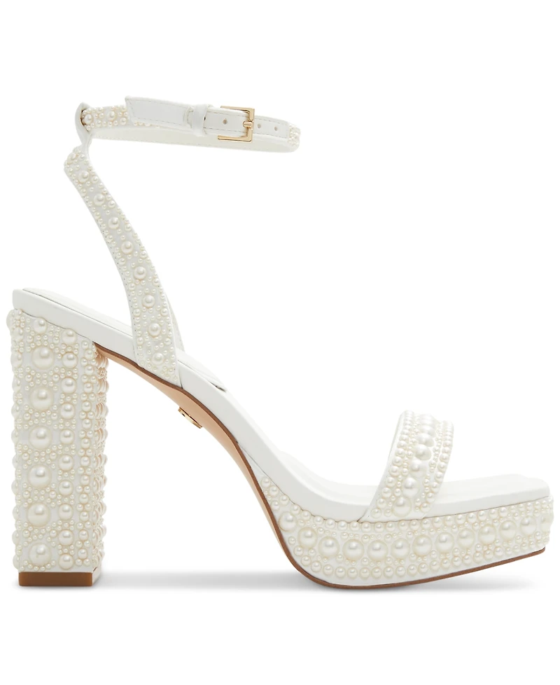 Aldo Women's Lulu Pearl Two-Piece Platform Dress Sandals