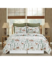 Christopher Forest Reversible Rustic King Quilt Set