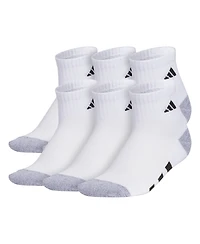 adidas Boys Youth Athletic Cushioned Quarter Socks, Pack of 6
