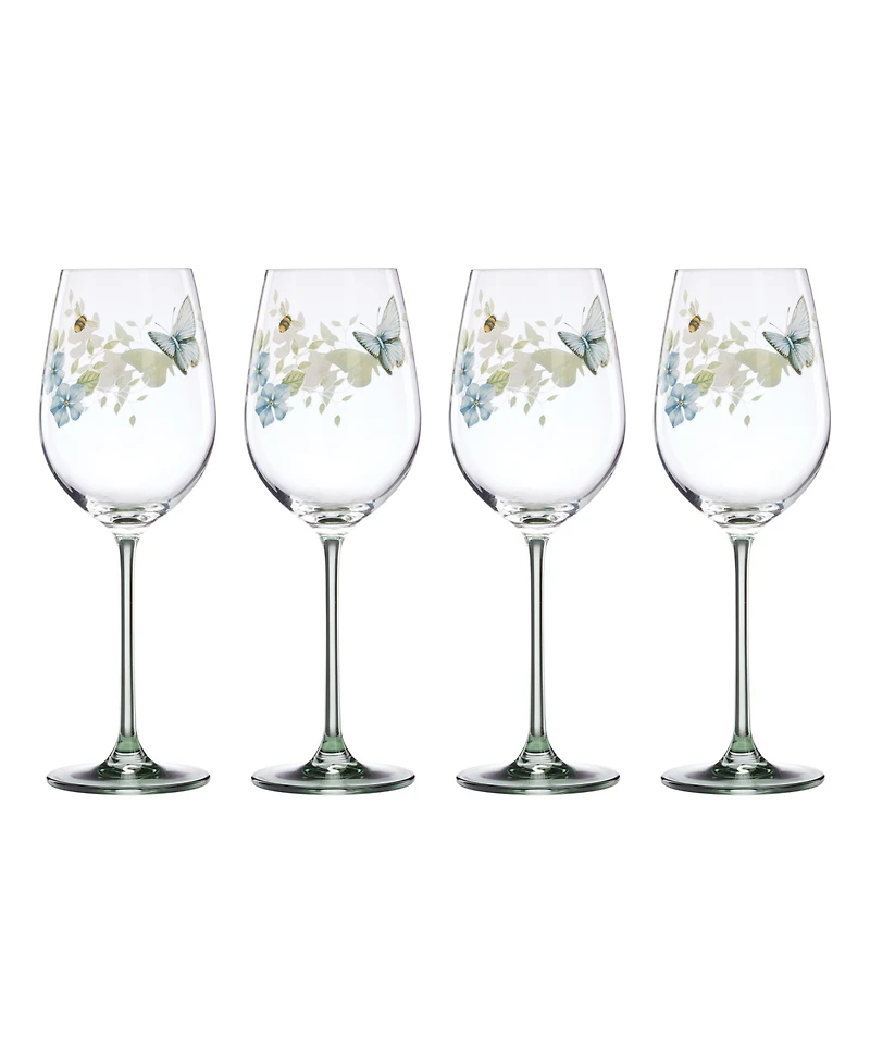 Lenox Butterfly Meadow Wine Glasses, Set of 4