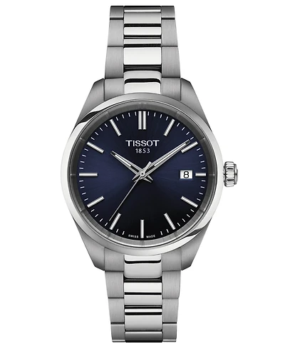 Tissot Unisex Swiss Pr 100 Stainless Steel Bracelet Watch 34mm
