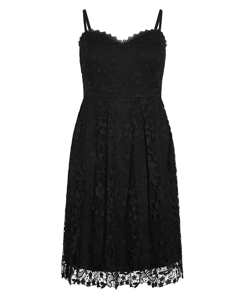 City Chic Women's Scarlet Lace Dress
