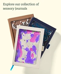 Lifelines "Shake It Up" Sensory Journal with Tactile Cover Embossed Paper - Garden