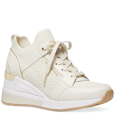 Michael Kors Women's Georgie Knit Lace-Up Trainer Sneakers