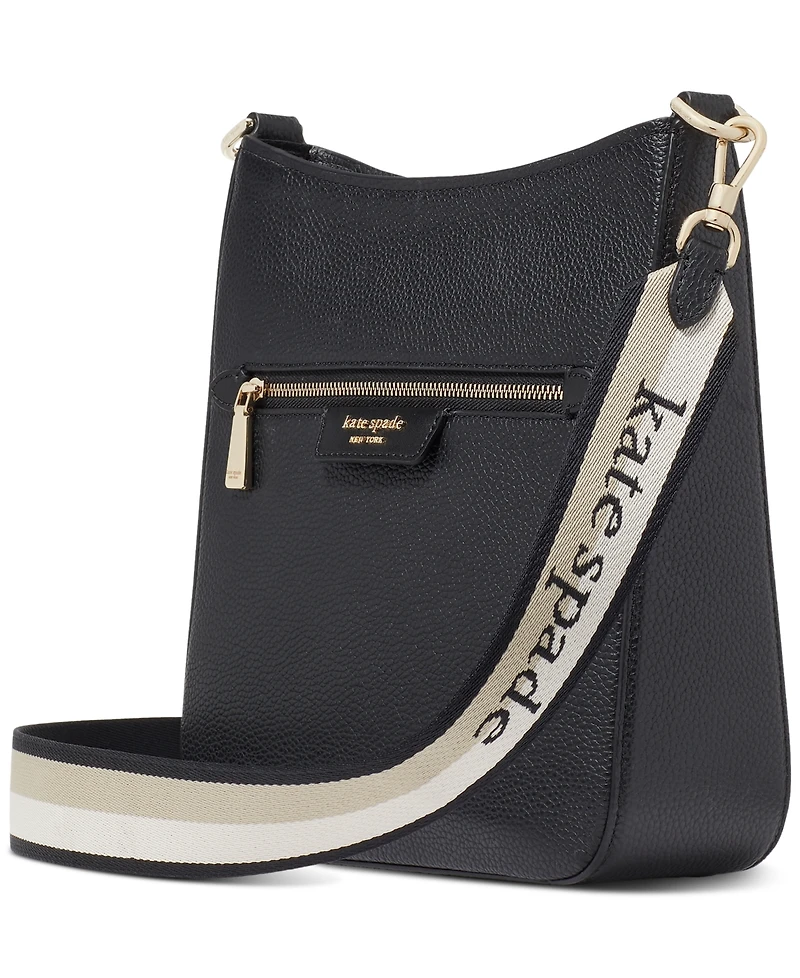 kate spade new york Hudson Small Pebbled Leather Messenger Crossbody