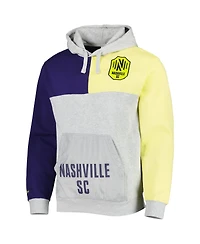 Men's Mitchell & Ness Gray Nashville Sc Tie Breaker Pullover Hoodie