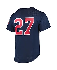 Men's Mitchell & Ness David Ortiz Navy Minnesota Twins 2002 Cooperstown Collection Mesh Batting Practice Jersey