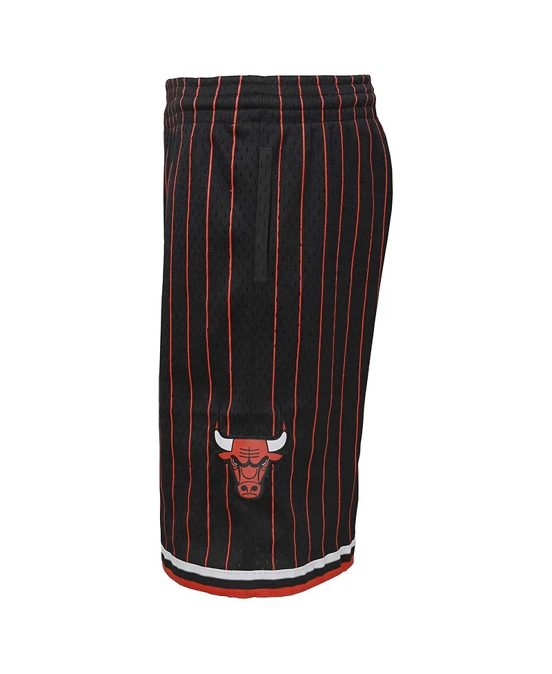Big Boys Mitchell & Ness Black Chicago Bulls Hardwood Classics Swingman Shorts