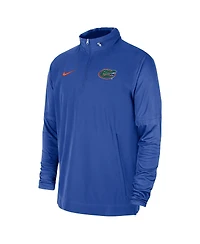 Men's Nike Royal Florida Gators 2023 Coach Half-Zip Hooded Jacket
